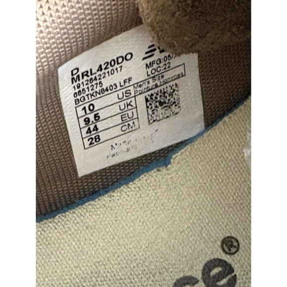 New Balance 420 Re-Engineered 'Olive'/Brown MRL420DO Lace up Leather Size 10 - Picture 10 of 11